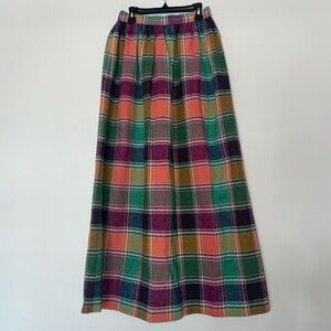 Vintage Handmade Plaid Skirt